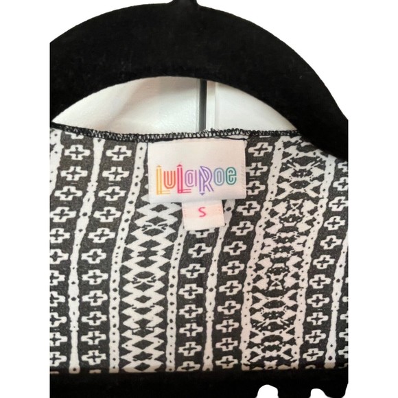 Lularoe Monroe Folded Lapel Duster Sleeves Long Vest Fringe Size Small NWT - Picture 7 of 9